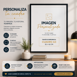 Cuadro Decorativo Premium A3 – Elige tu foto favorita